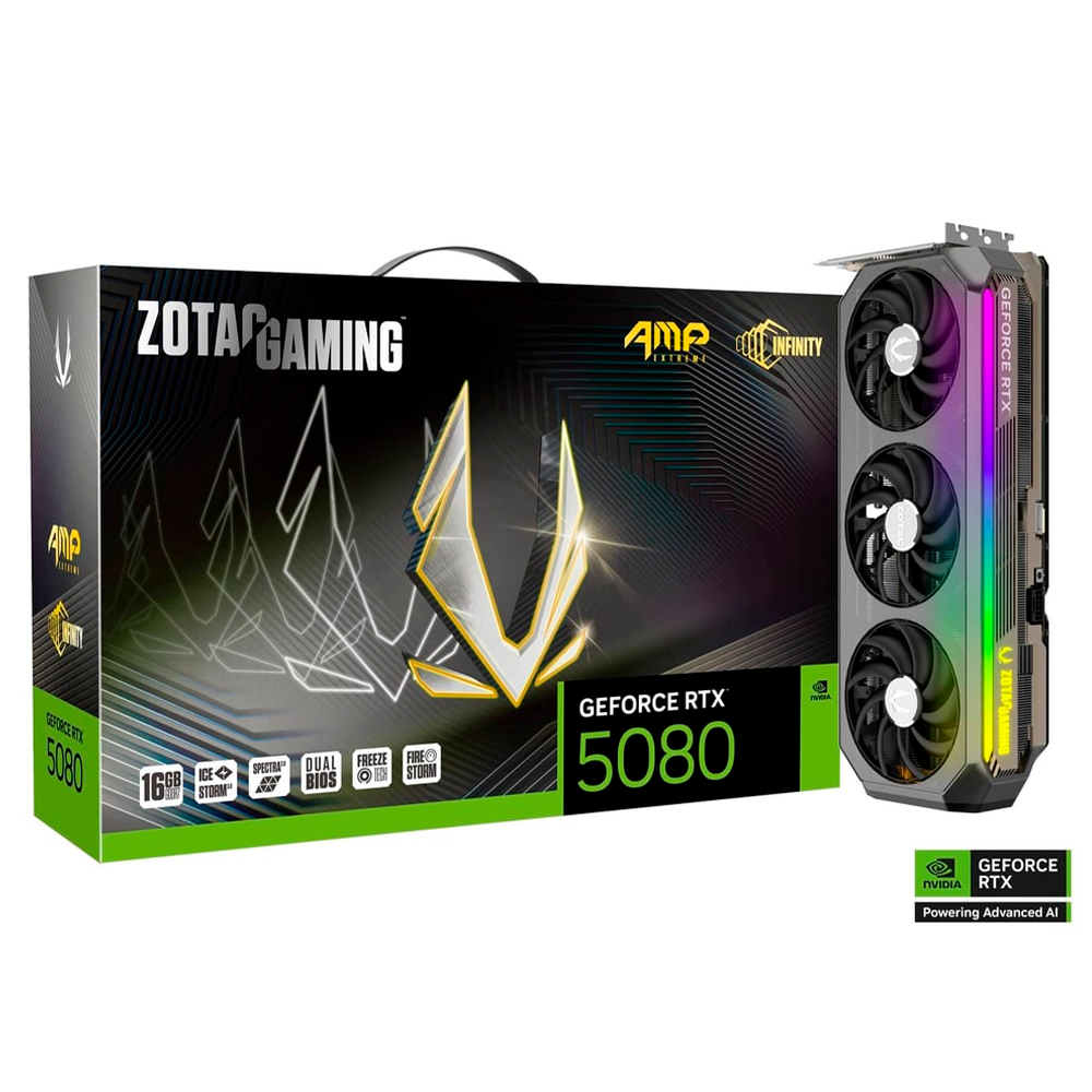 Tarjeta De Video ZOTAC EXTREME NVIDIA GeForce RTX 5080 16GB GDDR7