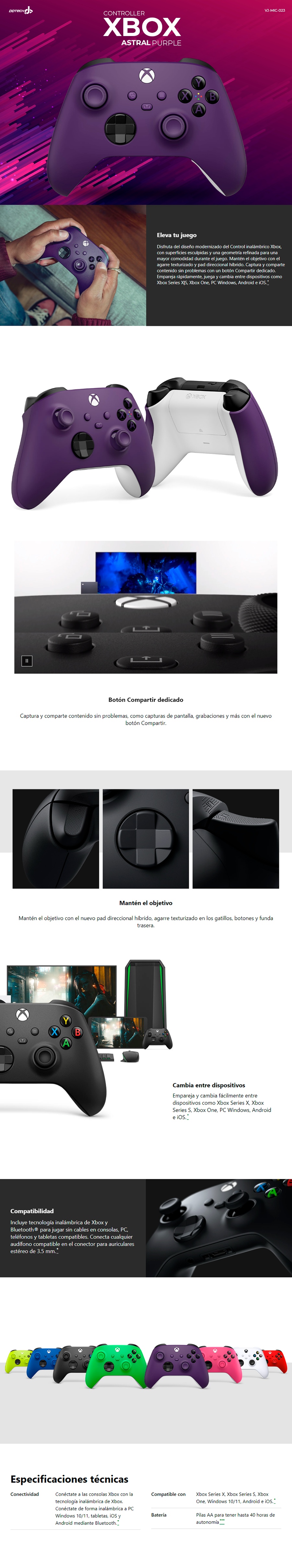 Control Inalámbrico Xbox ONE + Tarjeta Fortnite (Compatible con Xbox Series)