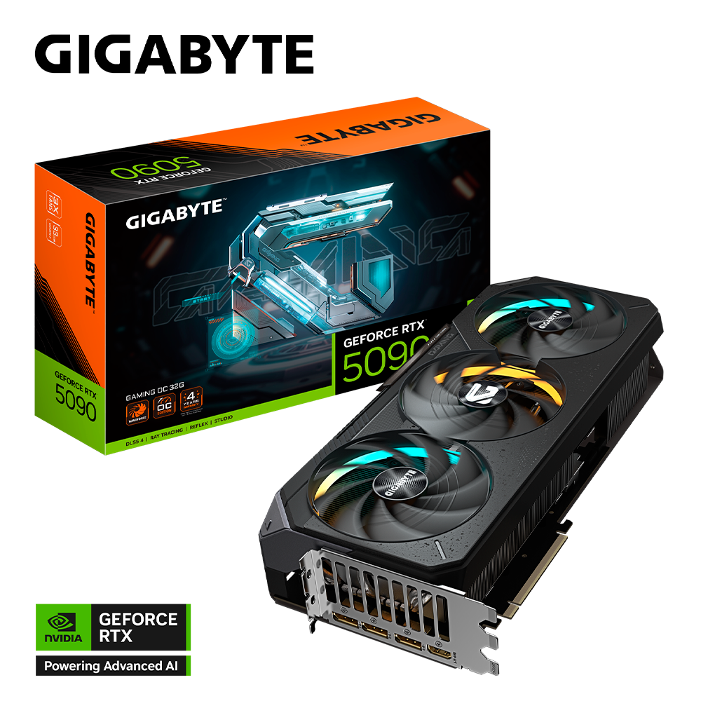 Tarjeta de Video GIGABYTE NVIDIA GeForce RTX 5090 GAMING OC Edition / 32GB / 512-bit GDDR7 / PCI Express 5.0 / GV-N5090GAMING OC-32GD