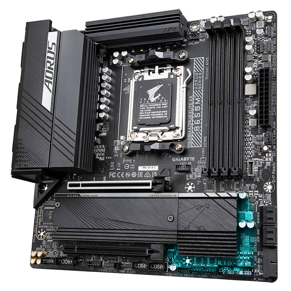 Tarjeta Madre B M Aorus Elite Ax Am Micro Atx Ddr M