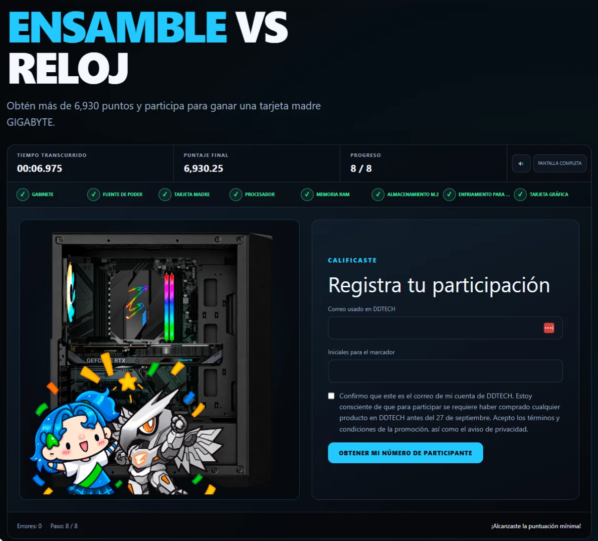 Ensamble vs Reloj: cuando armar una PC también se vuelve un juego - DD Tech