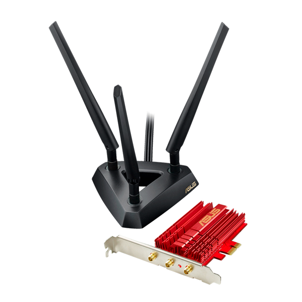 Tarjeta de Red Asus PCe-AX3000 Inalámbrico 3000 Mbit/S PCI Express 2  Antenas / PCE-AX3000 / WiFi 6 / BULK