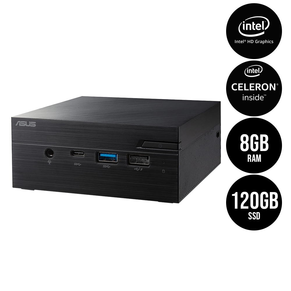 Computadora Mini Asus / Intel Celeron N4000 / Intel HD Graphics / 120GB