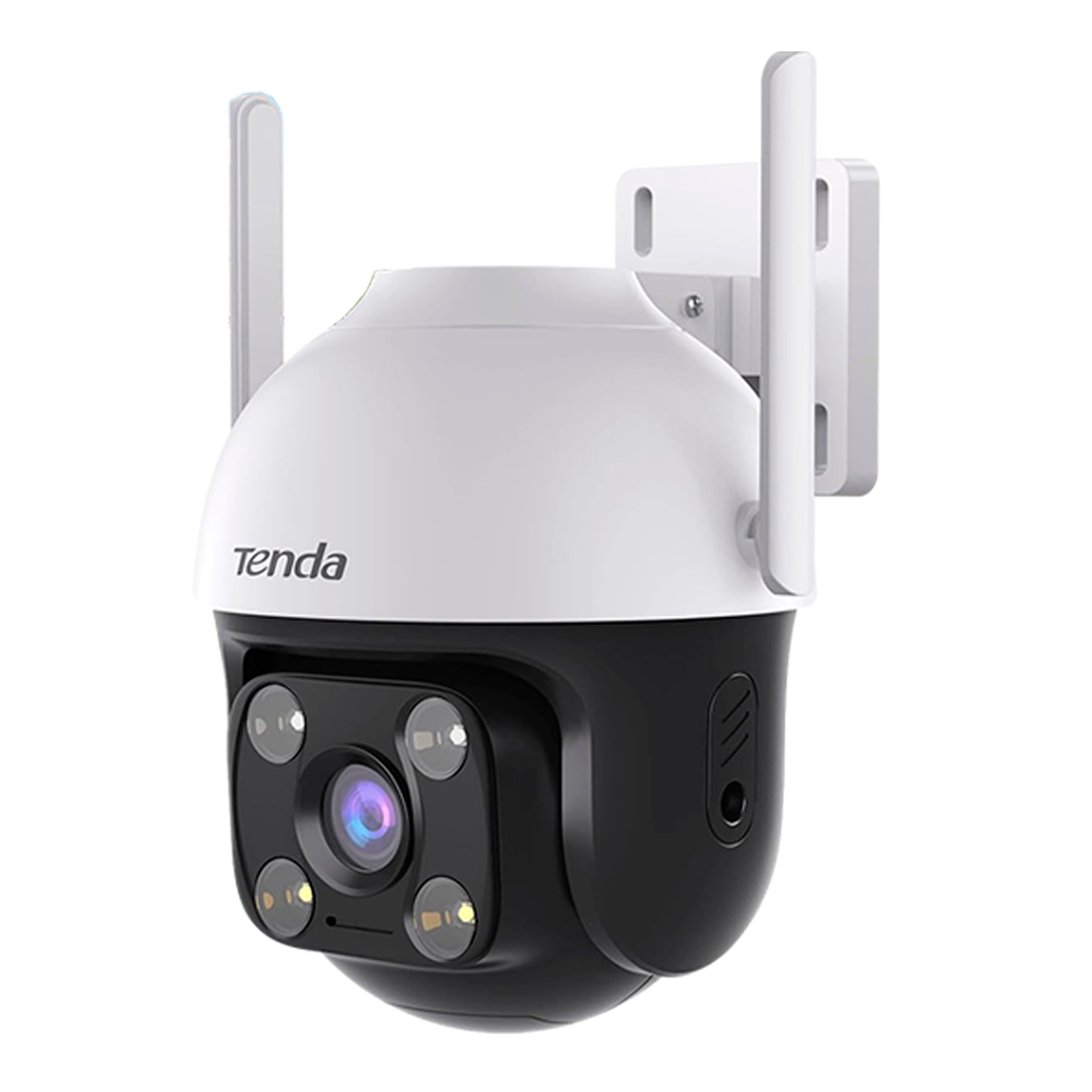 Camara Vigilancia Tenda CH3 / WiFi Exterior / Visión Nocturna 30m, 360° PTZ  Cámara IP 1080P / Detección Movimiento / Audio Bidireccional / IP66 /  Compatible con Alexa / CH3