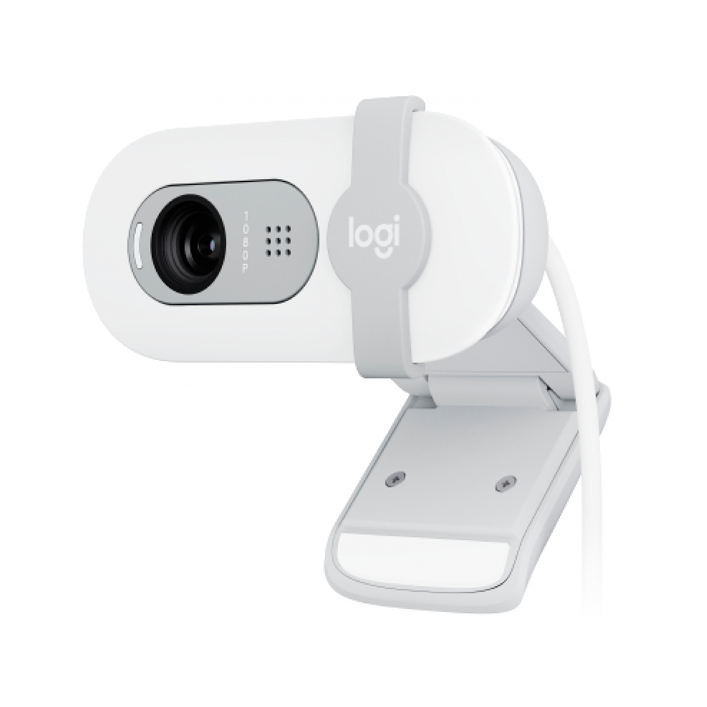 Webcam Logitech Brio 100 / 2M / 1920x1080 Pixeles / USB-A / Blanco