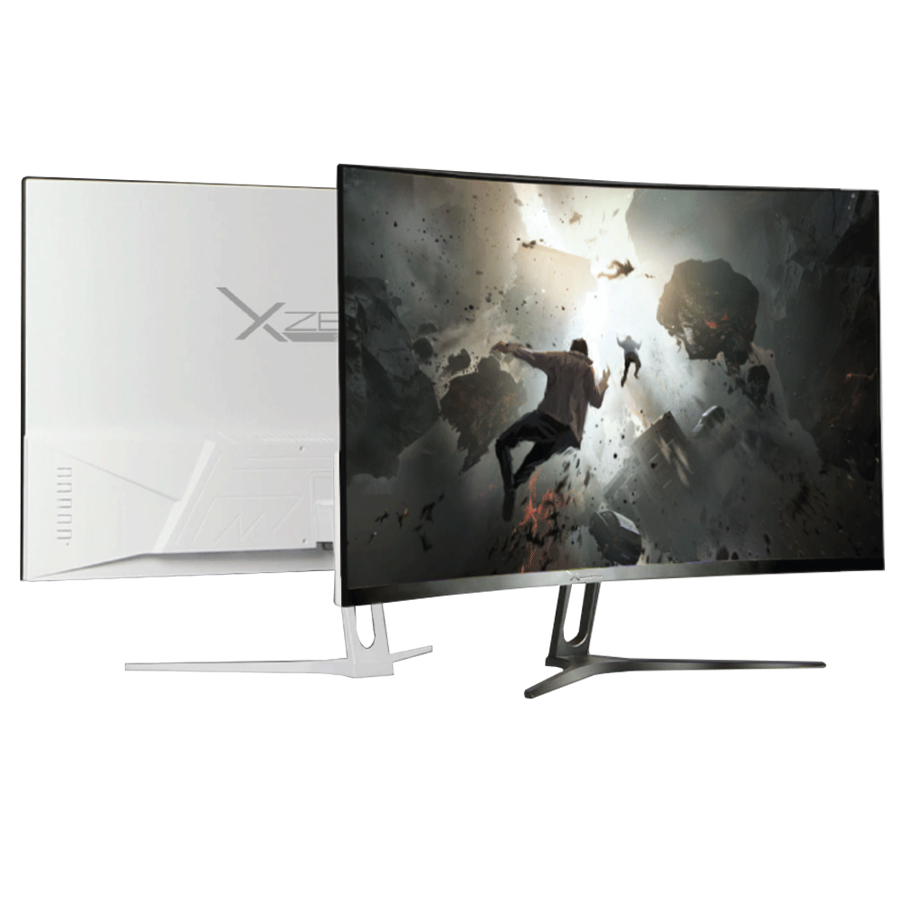 Monitor Gamer Xzeal XZMX015W / Blanco / 23.8 / 1MS / 165HZ / Full HD /  Curvo / VA / Freesync / HDMI / DP / 2 años de garantía