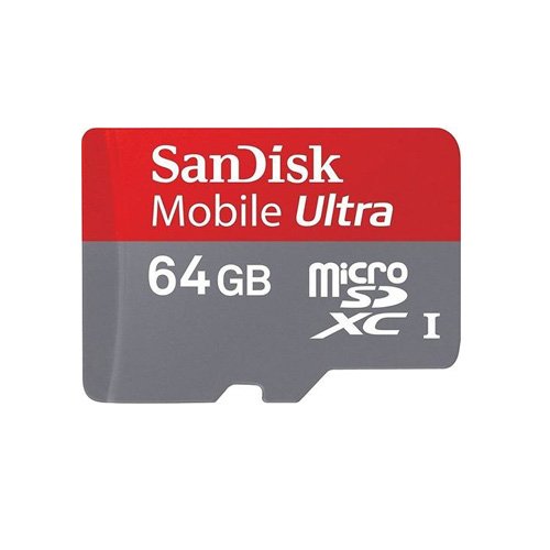 Memoria Micro SD 64GB Sandisk CL10 con adaptador a SD SDSQUAR-064G-GN6MA