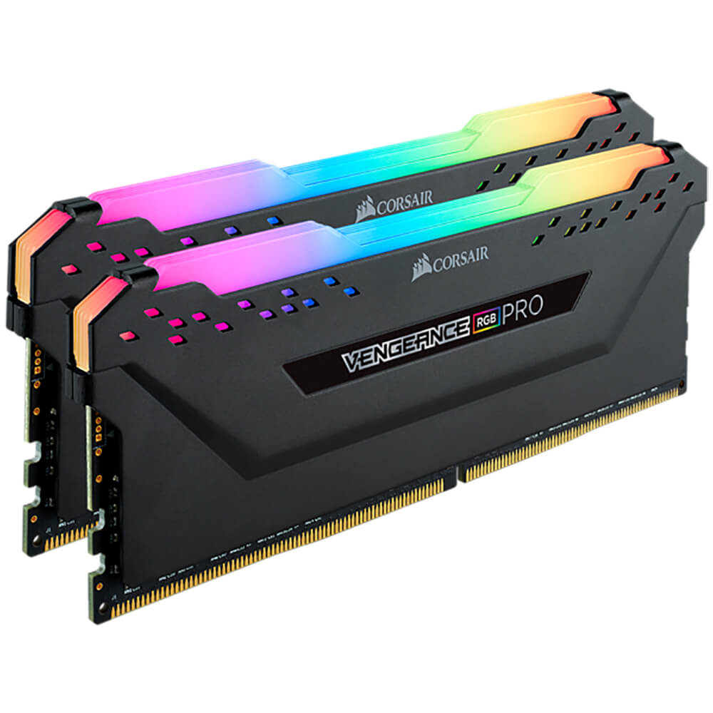Memoria RAM DDR4 16GB 3000MHz Corsair Vengeance RGB PRO 2x8GB / Negras
