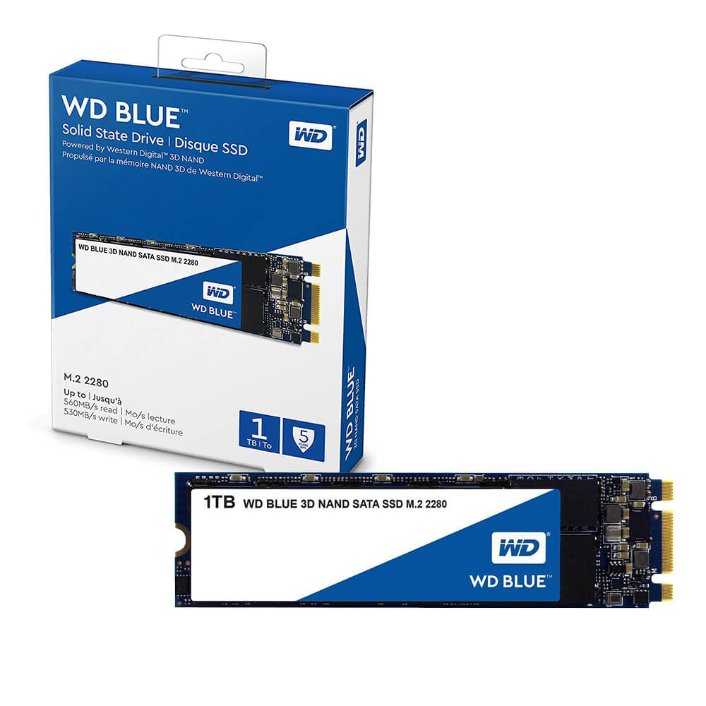 Unidad de Estado Solido SSD M.2 Sata 1TB WD Blue / 3D NAND