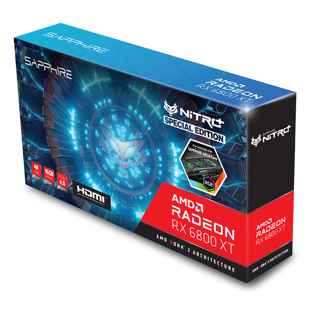 Sapphire 11304-02-20G Nitro+ AMD Radeon RX 6800 XT PCIe 4.0 Gaming