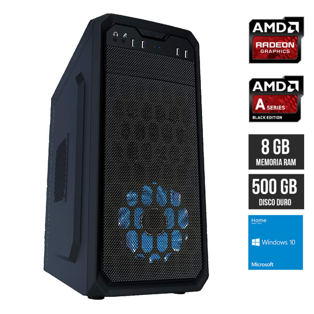 Computadora Gamer / Radeon Graphics / AMD A6 7400K / 8GB RAM / 500GB