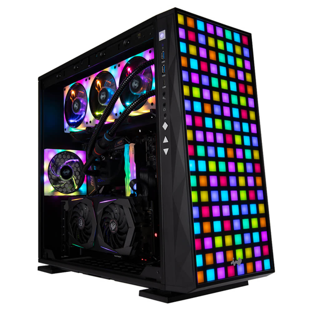 Gabinete In Win 309 RGB Black / Cristal Templado / USB 3.1 / Audio HD