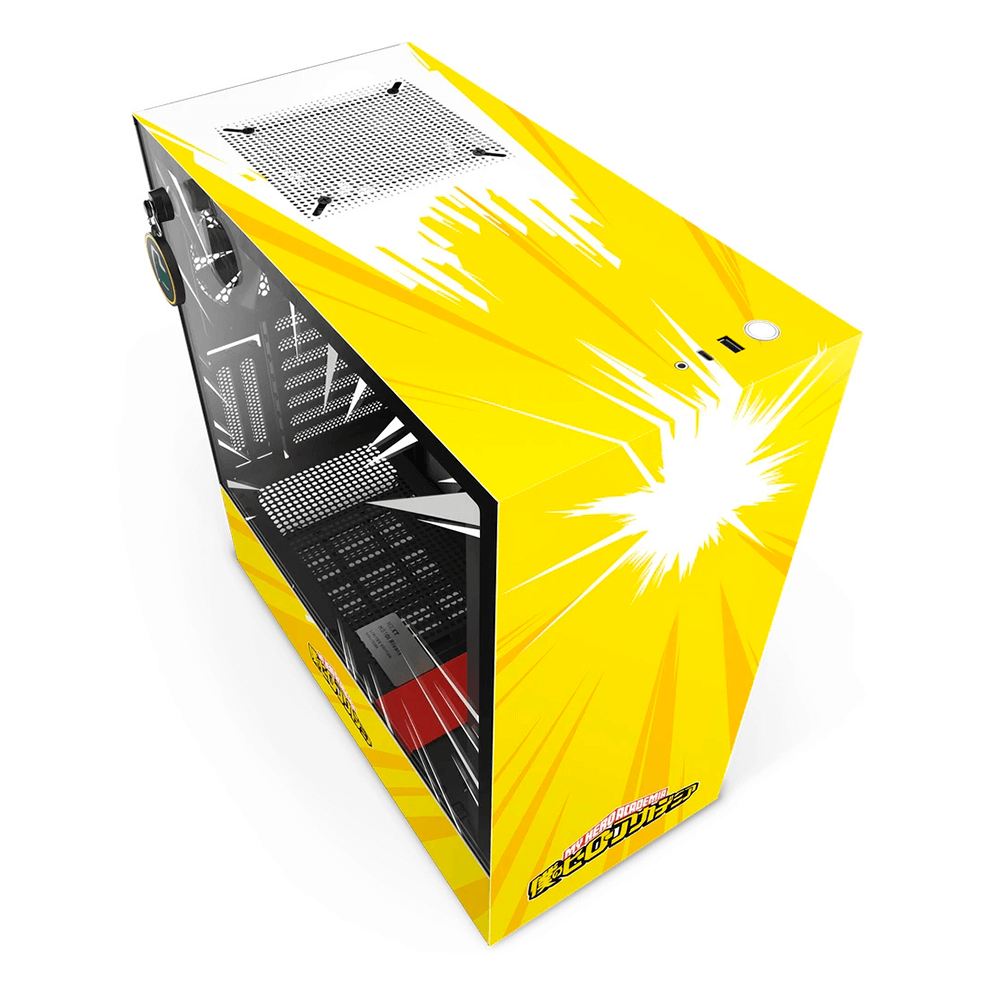 Boîtier PC Gaming NZXT H510i Édition Limitée My Hero Rivals - ATX, Verre Trempé, RGB, Support Carte Graphique Vertical