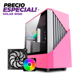 Bundle Gabinete Munfrost Panda Pro Pink + Fuente GP-550W 80+ Bronze / GRATIS! Solar Wind 140mm /MFB