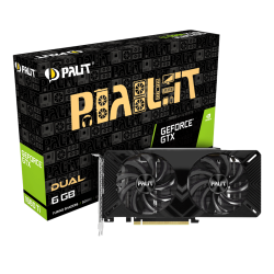 Tarjeta de Video Nvidia GeForce GTX 1660 TI / Palit Dual / NE6166T018J9-1160C / 1 AÑO DE GARANTIA NACIONAL