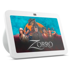 Amazon Echo Show 8 (3.ª generación, modelo de 2023) / Con audio espacial / Hub de Casa Inteligente y Alexa / Glacier White / R85SD6