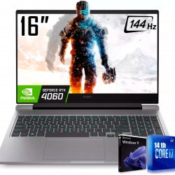 Laptop Gamer HP Omen 16 / 16.1” / FHD / IPS / 144Hz / 16-Core / Intel i7-14650HX / 32GB DDR5 / 1TB SSD / NVIDIA GeForce RTX 4060 / Teclado Retroiluminado / Win11 Home / 16-AE0073CL