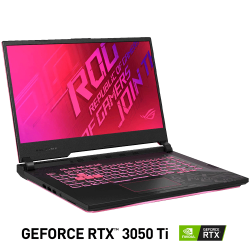 Laptop Gamer Asus ROG STRIX  G15 15.6 NVIDIA GeForce RTX 3050 TI / FHD / AMD Ryzen 7 5800H / 16GB / 512GB SSD / Windows 10 Home / Ingles / R-G513QE-PUNK / Producto Recertificado - 90 Días de Garantía
