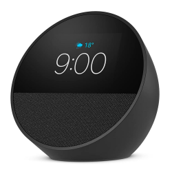 Amazon Echo Spot / Despertador inteligente con sonido vibrante y Alexa / Charcoal / BV84J9