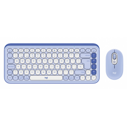 Kit de Teclado y Mouse Logitech POP Icon Combo / Inalámbrico / Bluetooth / Lila / 920-013054