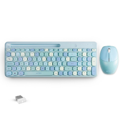 Kit de Teclado y Mouse Acteck Creator Chic Colors MK470 / Inalámbrico / USB / Azul / AC-935197