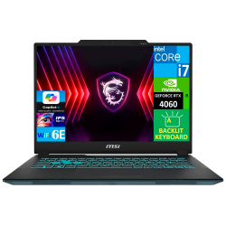 Laptop Gamer MSI Cyborg 14 A13VF / Intel Core i7-13620H / NVIDIA GeForce RTX 4060 / 14 / 1920x1080 Full HD / 16GB / 512GB SSD / Windows 11 Home / Inglés / CYBORG 14 A13VF-018US