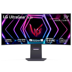 Monitor Curvo LG 39GS95QE Ultragear OLED / 39 / WQHD / 800R / 240Hz / 0.03ms / DisplayHDR / True Black 400 / AMD FreeSync Premium Pro / NVIDIA G-Sync / HDMI 2.1 / DisplayPort / 39GS95QE-B/ SEMANA GAMER