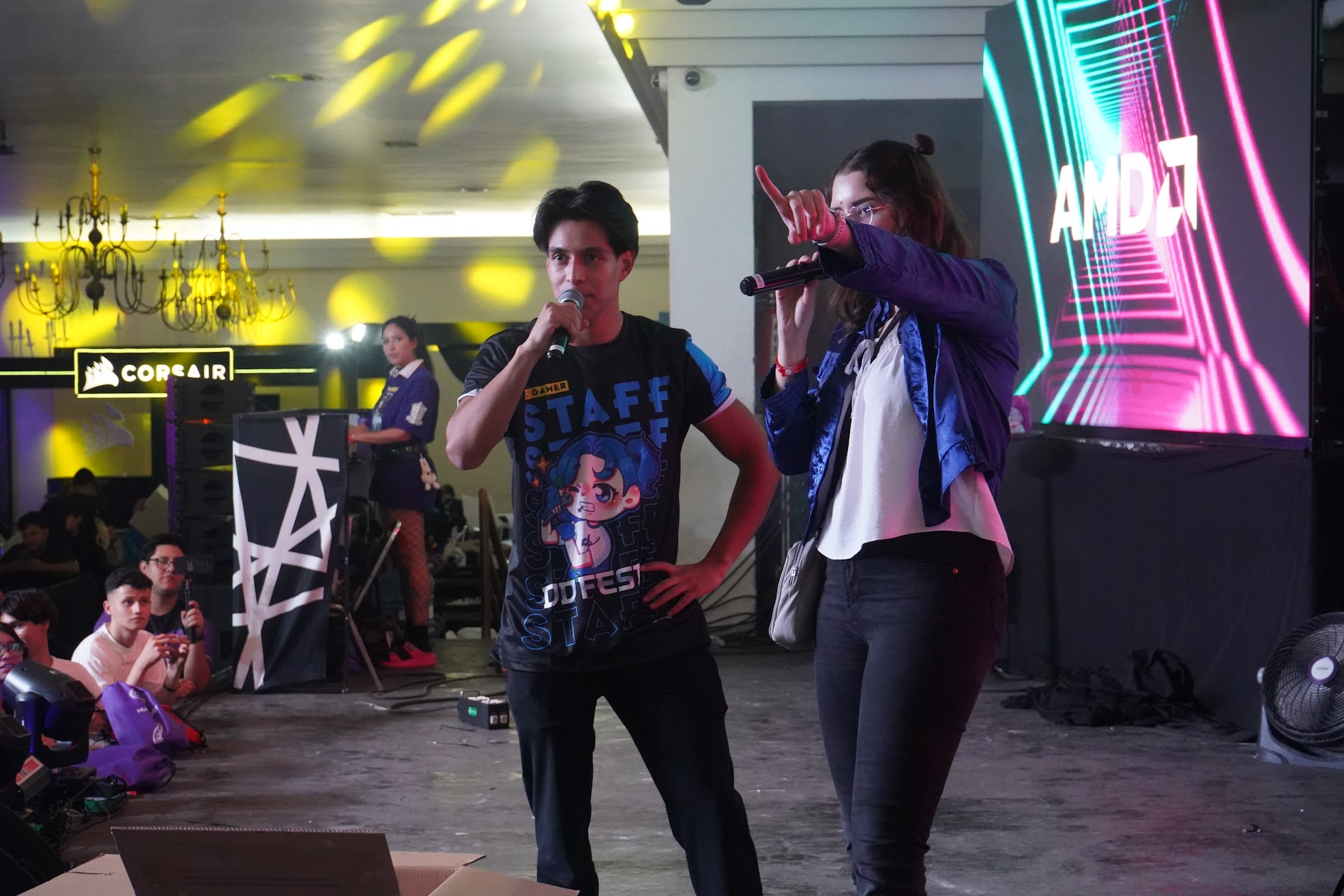 Fotografía del DDFEST en años pasados, escena con AMD
