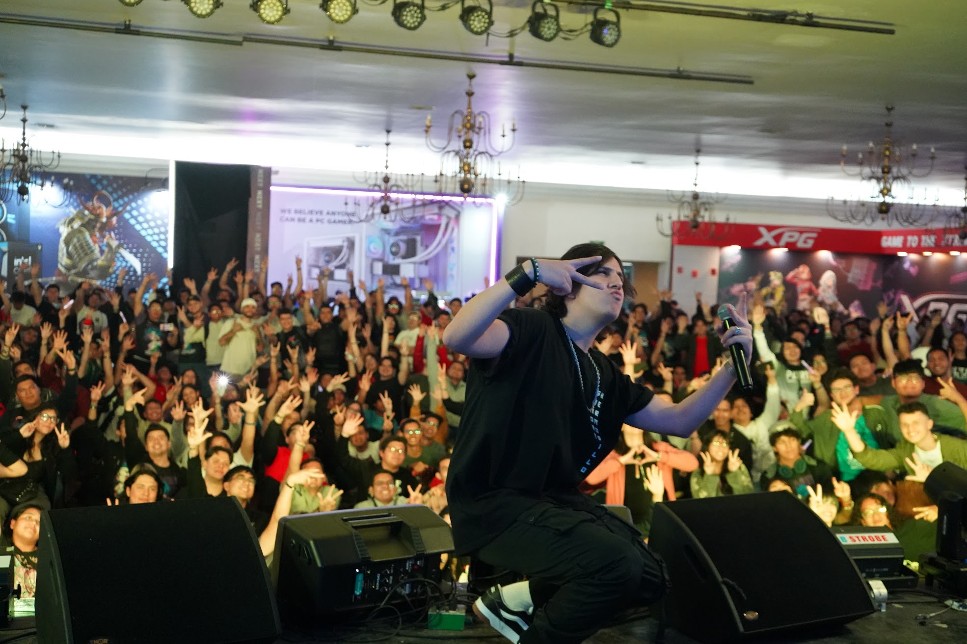 Fotografía del DDFEST en años pasados, cantante en el escenario